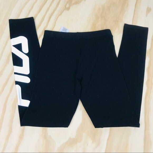 Fila Girl’s 7/8 Length Leggings  | Black Tights - Picture 3 of 12